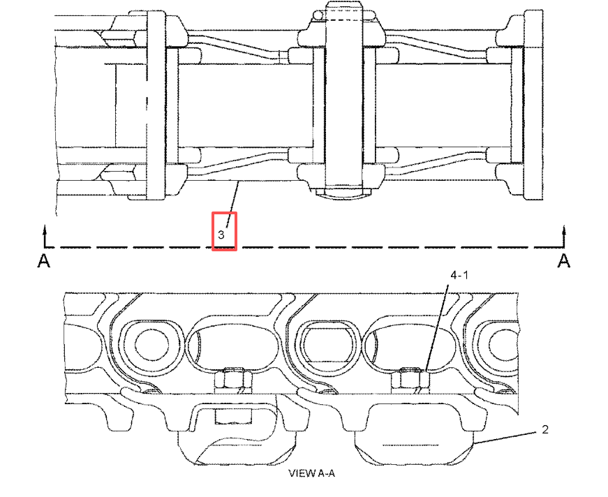 Undercarriage Excavator Main Parts Track Chain 46 Links Assembly 2639252
