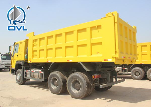 New Yellow color 10 Tires 336 Hp Tipper Truck Engine EuroII 40T Diesel Fuel Type Dump Truck 6x4 With Steel Heavy Tipper