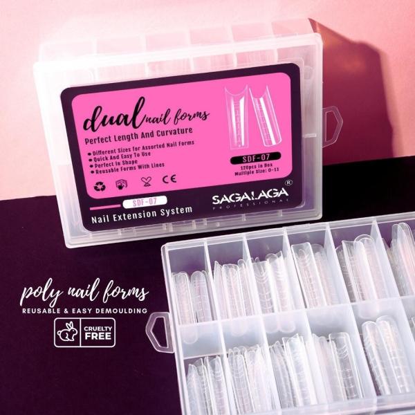GEL Clear Tips Nail Extension Gel Ideal Tool for Fixing Nail Molds and Dual Forms French Style Mock Up Tips