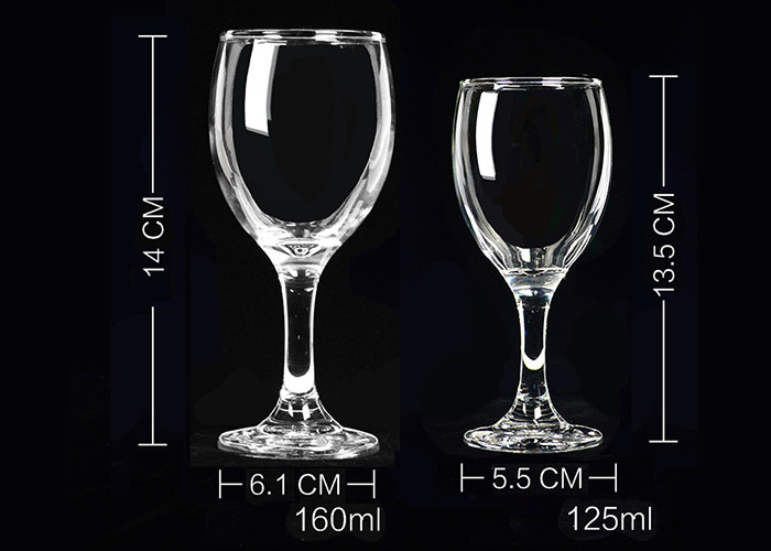 Элегантные длинные бокалы 130ml-415ml Кристл стержня подгоняли дизайн