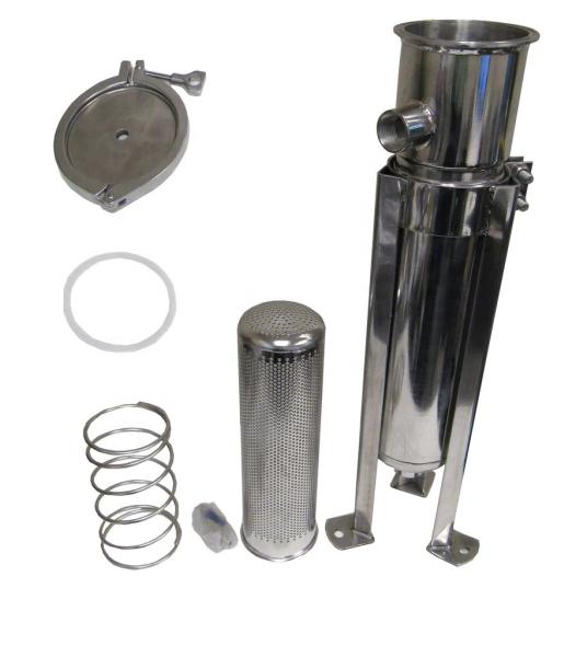 Stainless Steel Bag Filter Housing for Hotels 62KG Weight NPT Inlet 100 psi Pressure