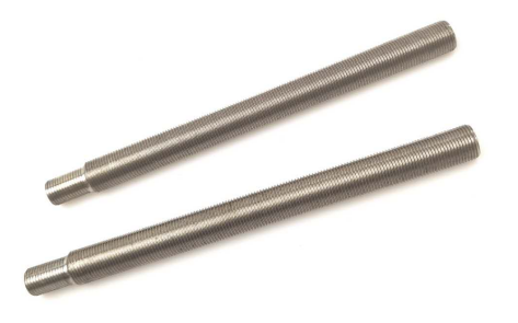 M12x1 tubo de acero roscado de 155 mm de largo zincado galvanizado