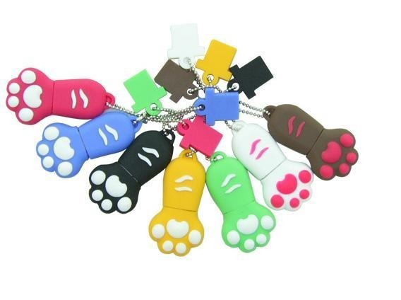 1GB~32GB the cat paw facade  USB Flash Drives supply OEM