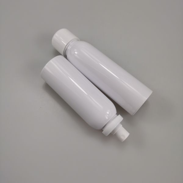 PET Collar 100ml 120ml 150ml 180ml 200ml White Sunscreen Spray Bottle for Toner