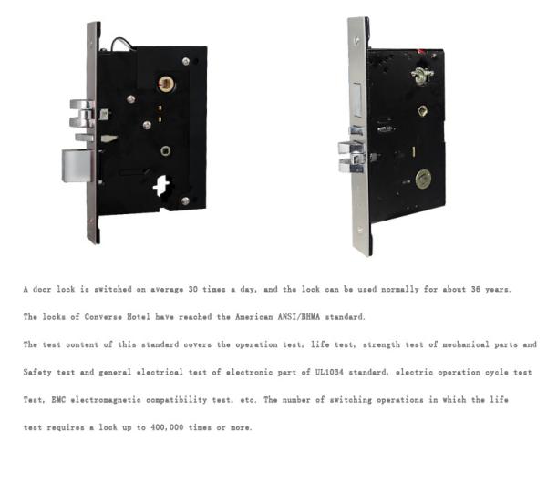 2.0mm Apartment Door Locks Hotel Free Software Key Card Home 304 Stainless Steel