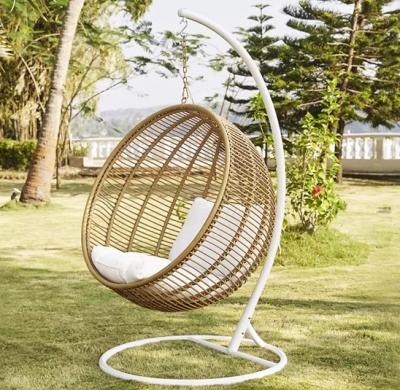 Hanging Glider Outdoor Garden PE Rattan Swing Chair Hanging House Hotel