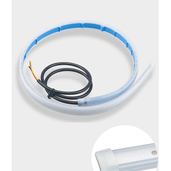 Couleur 300mm de bande à tube en ruban du phare LED de voiture de secours double 450mm 600mm