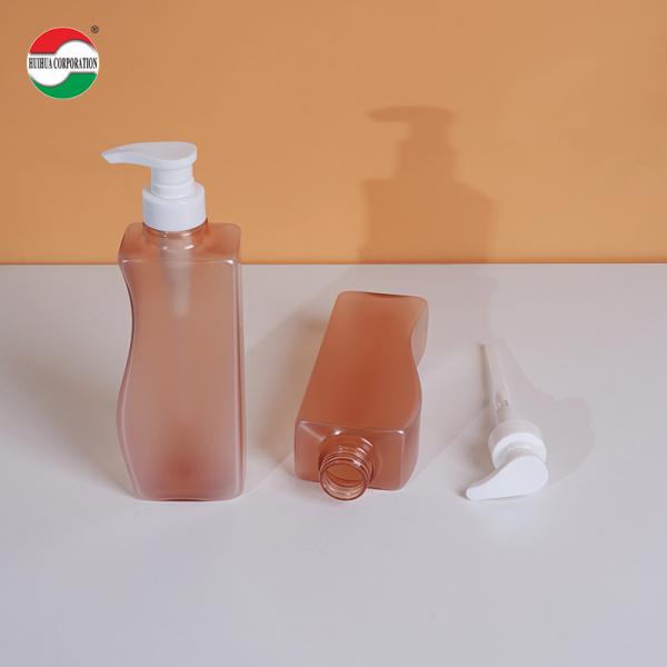 Clear PET Jars For Shampoo Shower Gel 500ml Plastic Bottle With Pump Press Lid Customized Service