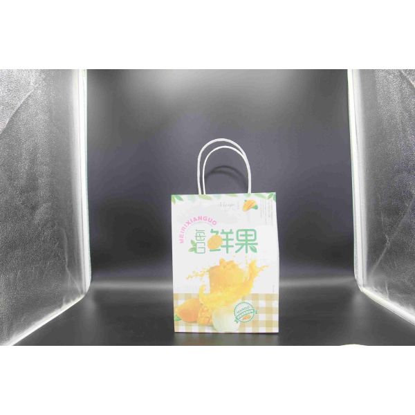High Quality Milk Tea Takeaway Bags Customized Paper Gift Bags With Own Badge