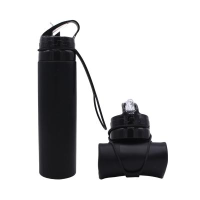 Garrafa de água dobrável do silicone do ODM 600ml do OEM