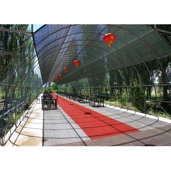 Custom Hdpe Plastic Wire Mesh Green Or Black , Sunshine Shade Net For Agriculture
