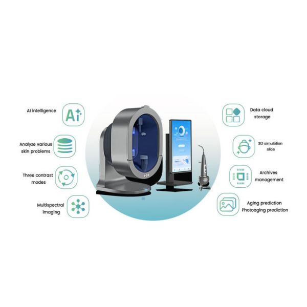 AI Skin Analyzer System With 11 Spectral Imaging Scalp Analysis