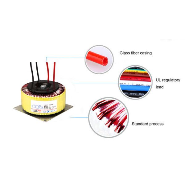 Трансформатор 500W 133mm*51mm*63mm IP20 вольта длинной жизни AC12 Toroidal