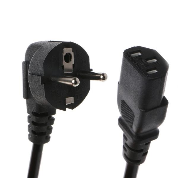 1.5m IEC 320 C13 Power Cord European Round 2 Pin AC EU Plug