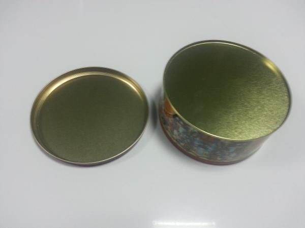 Recipientes de armazenamento da lata do biscoito do Natal, caixas pequenas cilindróidas da lata do armazenamento do alimento