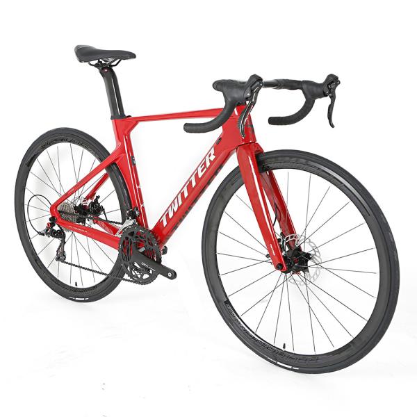 High Modulus T900 Carbon Road Disc Bike TWITTER R10 700C Aluminum Alloy Rim