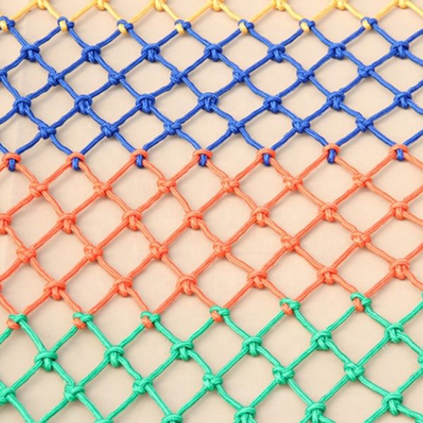Color nylon protective net children's balcony stairs fall proof safety nets
