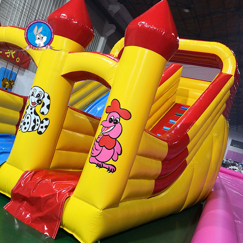 Inflatable Bouncer Dry Slide Small Bouncer Land Slide for Little Kids Trampolin