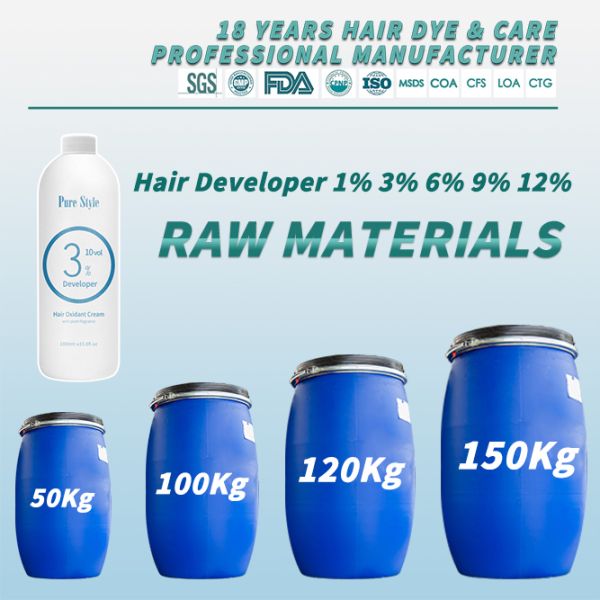 PureStyle 1000ml Professional Peroxide Developer Raw Material Wholesale Natural Hair Oxidant Cream OEM/ODM Manufacturer