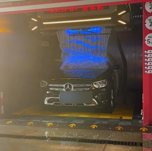 Voltage 380V/Customized Wuhan Heycar Single Arm 360 Touchless Car Wash Machine with Drying System