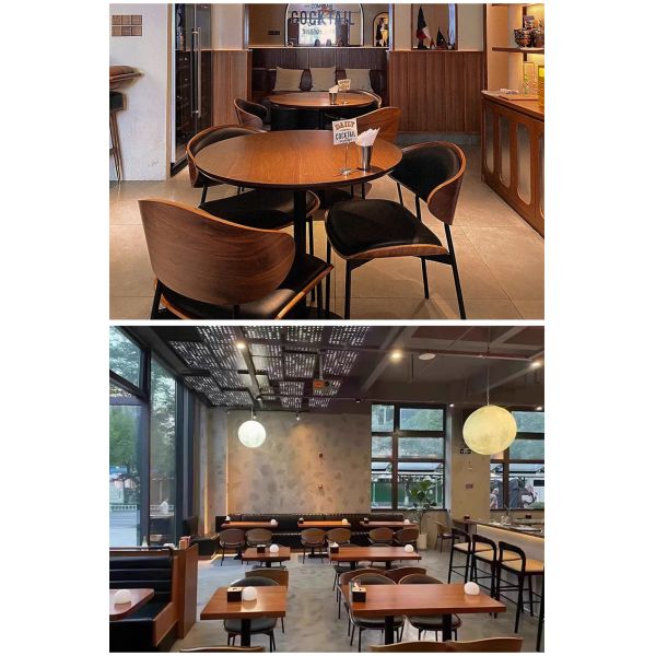 Modern Minimalist Dining Chairs and Table for Coffee Shops Bars and Western Restaurants