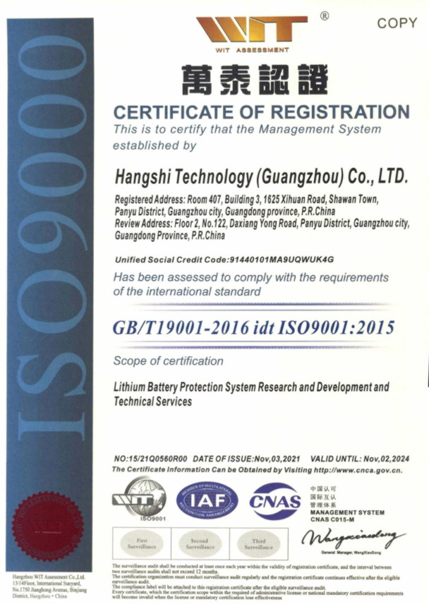 Helith Technology (Guangzhou) Co., Ltd. Сертификации