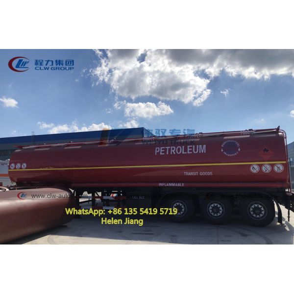 CCC 42CBM Air Suspension Fuel Tanker Trailer With 6 Compartments