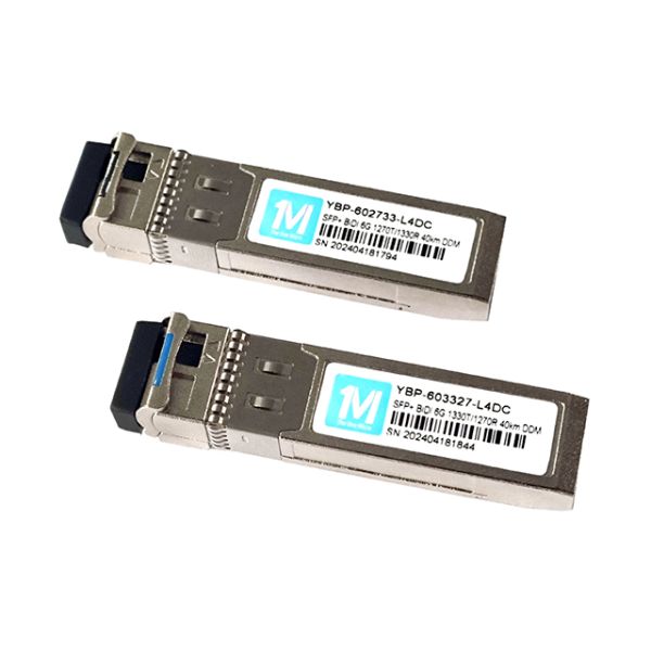 6G SFP BIDI 60km WDM LC Connector DDM Optical Transceiver 1270/1330nm Data Rate 6G Single Mode Fiber Transceiver Module