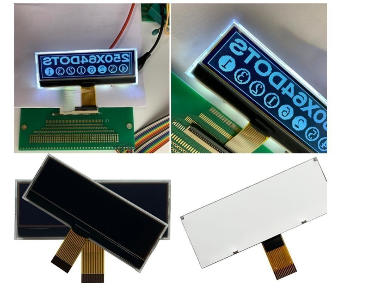 3.5 дюймовый DFSTN LCD дисплейный модуль 256x64 точки Управление ICST75256,1/64D,1/9B