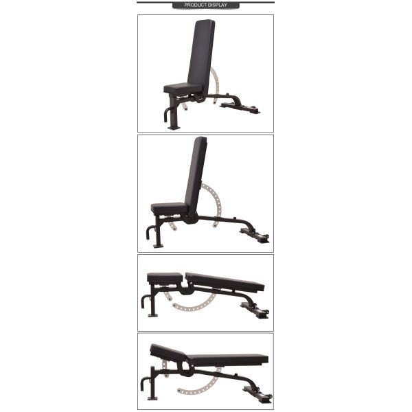 Light Commercial Foldable BENCH Durable and Adjustable Incline/Flat/Decline for Sit Ups