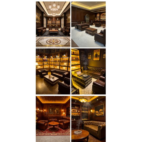 Nidea #866 Luxury American bar Sofa Button Couch Classic Vintage Genuine Leather Sofa Chesterfield Sofa Whiskey &  Bar Furniture