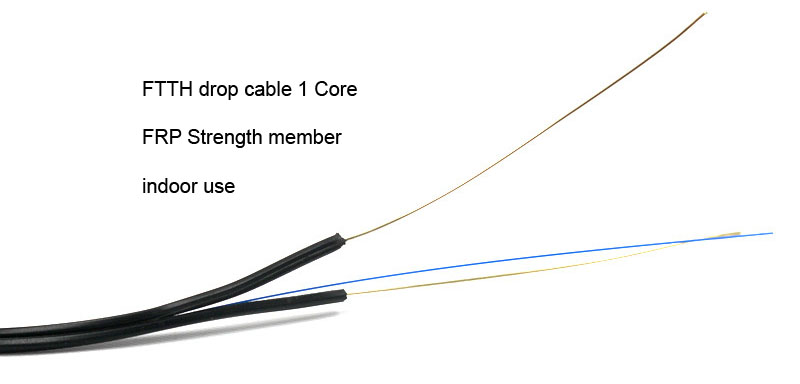 SC гибкого провода FTTH (кабеля падения)/APC - шлямбур SC/APC симплексный SM LSZH 1M крытый