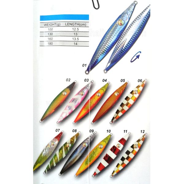 New design 100g~180g lead metal jig fishing lure