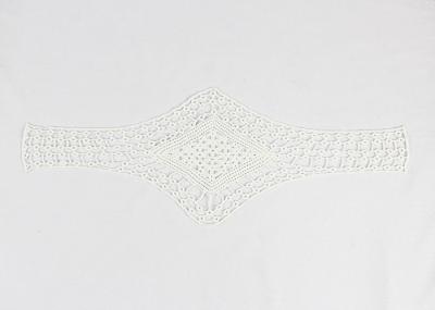 O Applique bordado solúvel em água do colar do laço/laço nupcial Appliques para vestidos