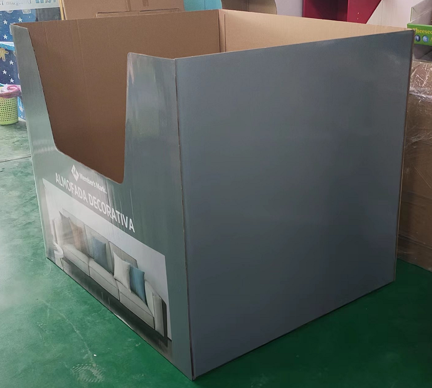 Полные ящики сброса картона размера паллета для розничного ящика валика Sams Culb большого