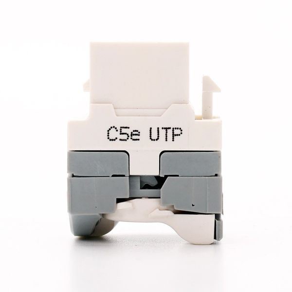 Módulo trapezoide da rede do gato 5e UTP RJ45 da inserção dos acessórios do cabo da rede do OEM