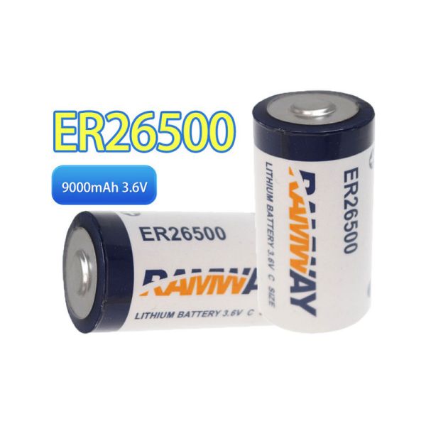 High Capacity 9000mAh ER26500 3.6V Lithium Primary Semi-solid State A-Grade RAMWAY Battery Smart Meters Sensors Electric