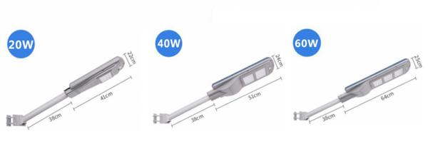 Aluminum Solar Road Lamp IP65 Waterproof , Outdoor LED Highway Lights 40w 60w 90w