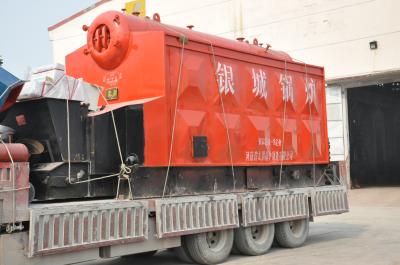 Horizontal Chain Row Industrial Coal Fired Water Tube Boiler Double Barrel