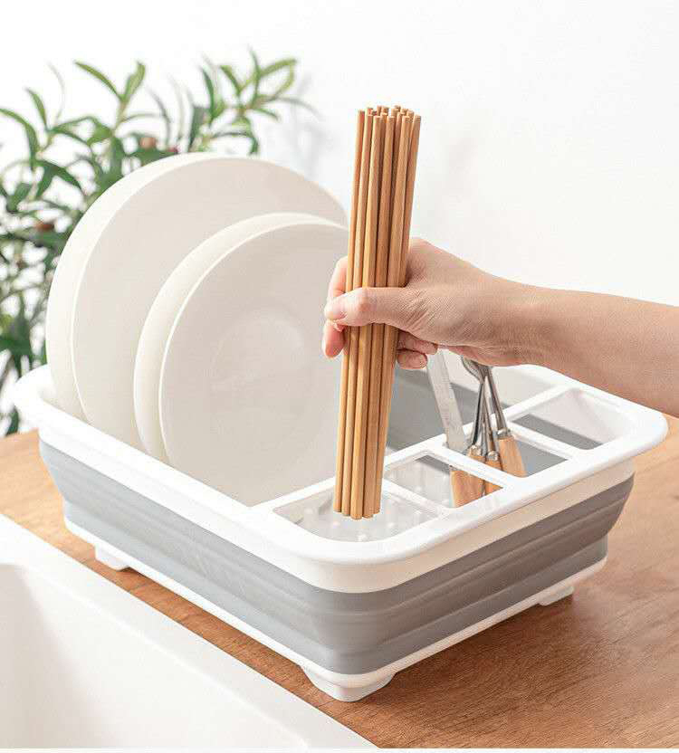 Шкаф хранения кухни шкафа Drainer блюда квадрата 36.5*12CM складывая пластиковый