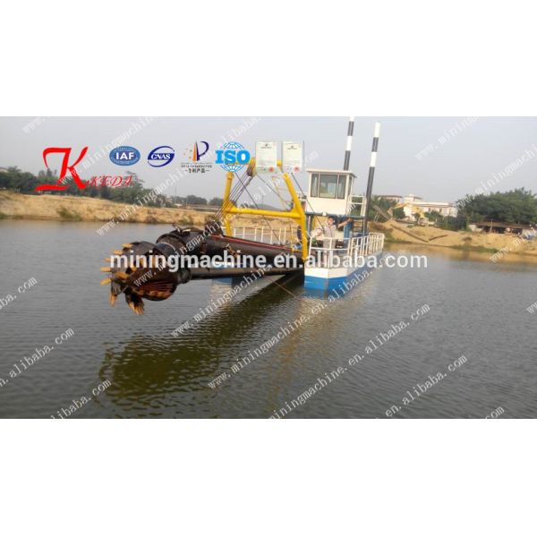 Diesel Power Cutter Suction Dredger 8m Dredging Depth 100cm Draught