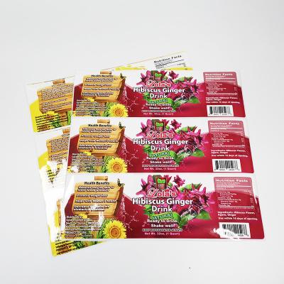 Pantone Food Package Sticker BOPP Film PMS Printing Adhesive Labels