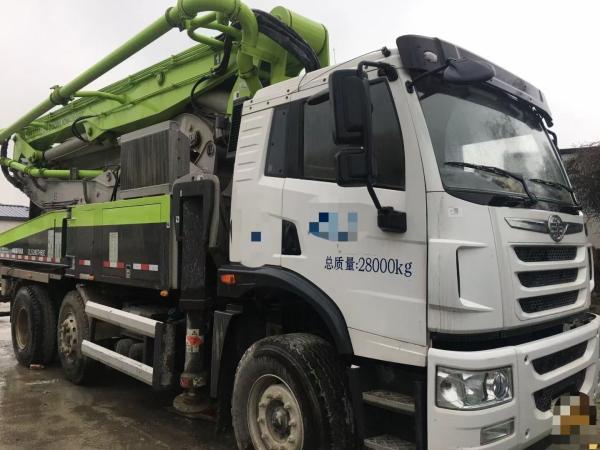 2021 Zoomlion 40 mètres Pompes de voiture d'occasion Vente à prix réduit Vert avec service après-vente Oui
