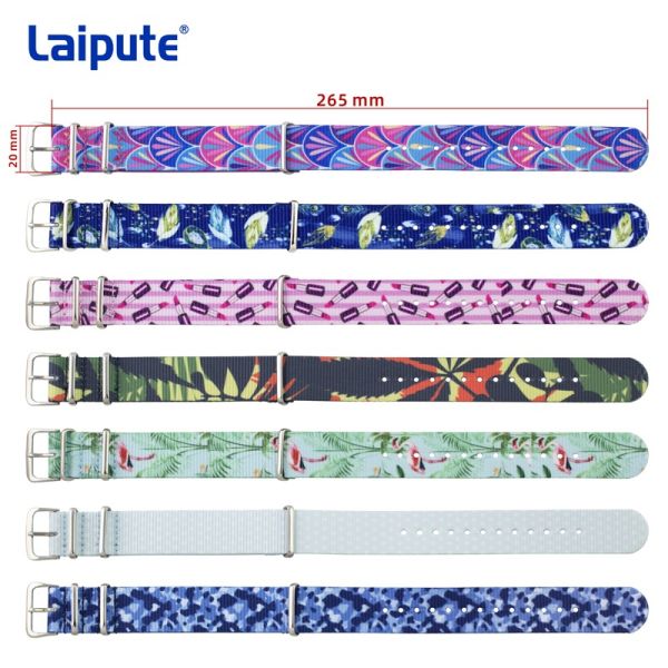 Rainbow Braided Watches Spare Parts Nylon Band 265mm Length