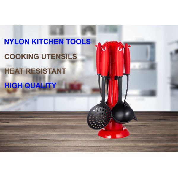 210pcs Kitchen Utensil Set with Heat-resistant Nylon Material Beautiful Cooking Tools