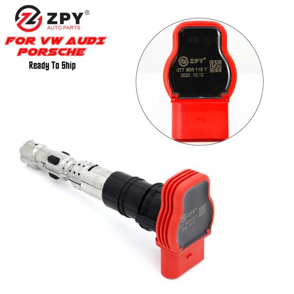 ZPY Auto Parts Ignition Coil for Audi A4 Q7 B6 B7 A5 A6 C6 A8 VW PHAETON TOUAREG 077905115T  077 905 115T