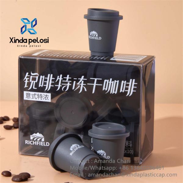 Mini cápsula de taça de café de qualidade alimentar com garrafa de papel de alumínio de vedação para chá e café