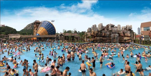 20m Outdoor Water Park Wave Pool For Children Adults