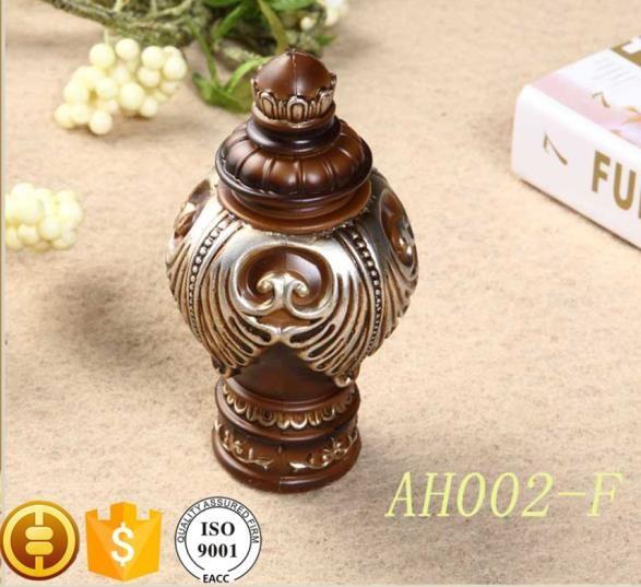 Classical delicate PP plastic curtain rod finials for home decoration