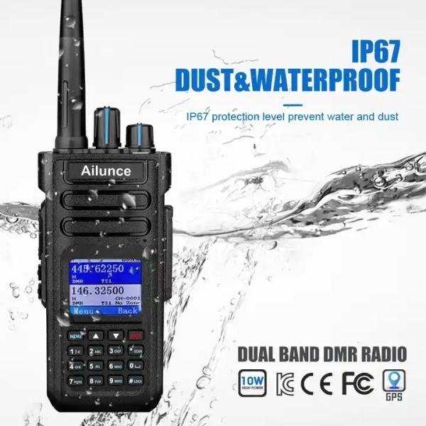 Chierda HD1 10W Dual Band Walkie Talkie IP67 Waterproof